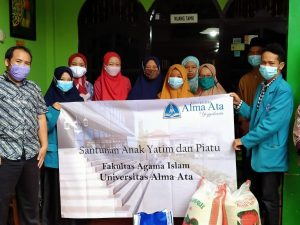 Meraih Keberkahan Bulan Ramadahan Dosen Fakultas Agama Islam Universitas Alma Ata Adakan Santunan Anak Yatim, Piatu, Yatim Piatu dan Duafa