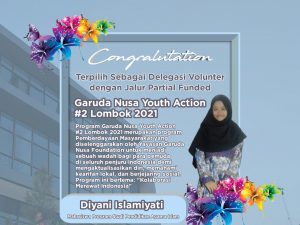 Mahasiswa PAI menjadi Delegasi Partial Funded Garuda Nusa Youth Action #2 Lombok 2021